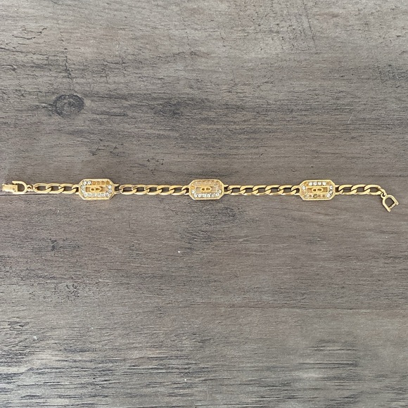 Christian Dior bracelet vintage missing rhinestones - Picture 1 of 12